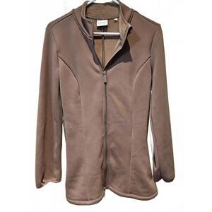 7Diamonds Women’s Julien Fleece Lined Full Zip Jacket in Mink  Sz Small